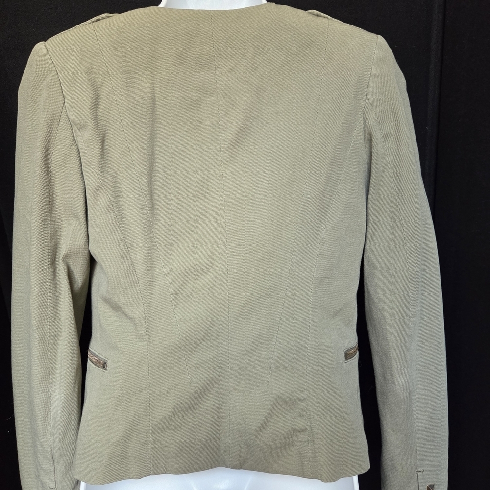 H&M Napoleon Jacket Military Style Blazer Size 6 - Picture 4 of 11